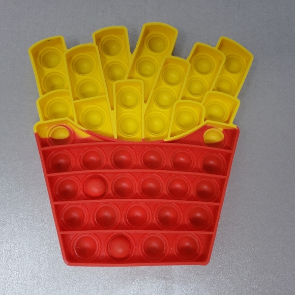 Fries Popsicle Rainbow Bubble Pop It Sensory Fidget Toy - Picture 5 of 13